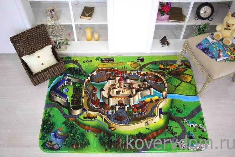 Детский развивающий 3D ковер Сказочный Замок 86004