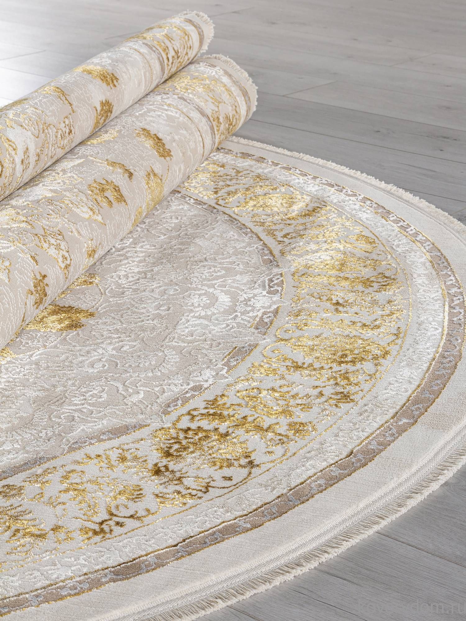 Ковер ZARINA A123B CREAM / GOLD FDY Овал