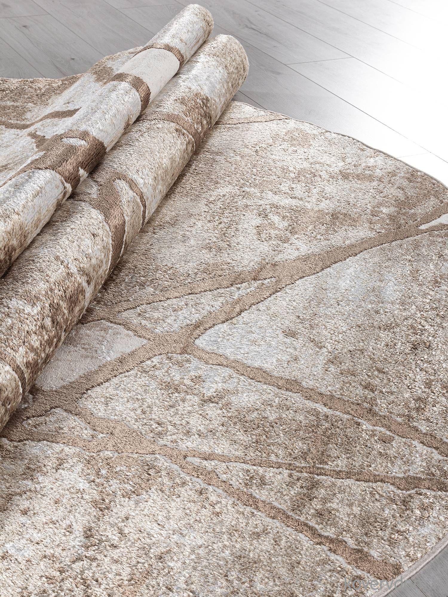 Ковер ANTEP O1702 665 CREAM / VIZON Овал Ковер ANTEP O1702 665 CREAM / VIZON Овал