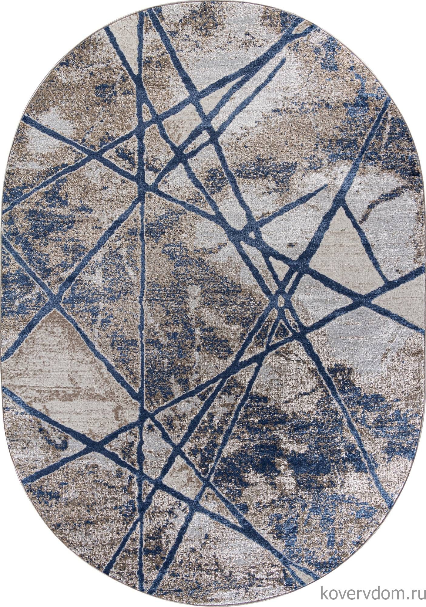 Ковер ANTEP O1702 630 CREAM / BLUE Овал Ковер ANTEP O1702 630 CREAM / BLUE Овал