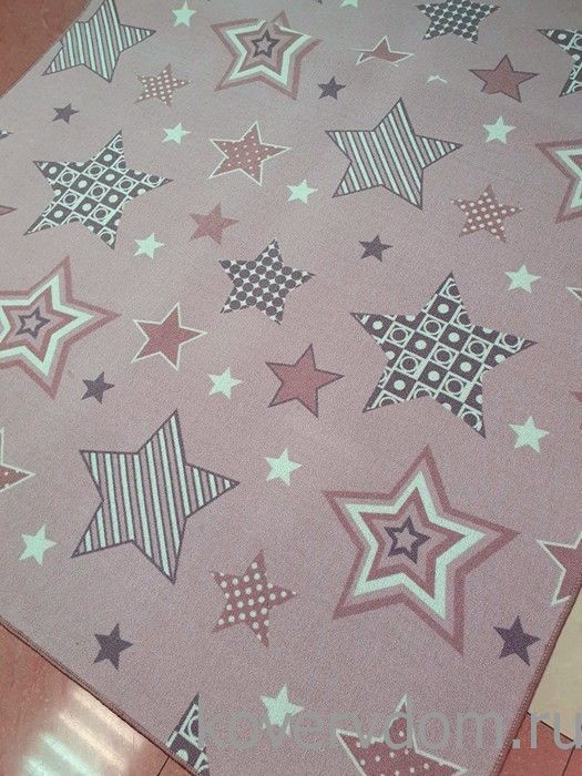 Детский ковер-палас ЗВЕЗДЫ СИЯЮТ розовый Детский ковер-палас ЗВЕЗДЫ СИЯЮТ розовый