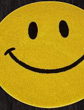 Круглый ковер желтый SMILE NC19 YELLOW Круг