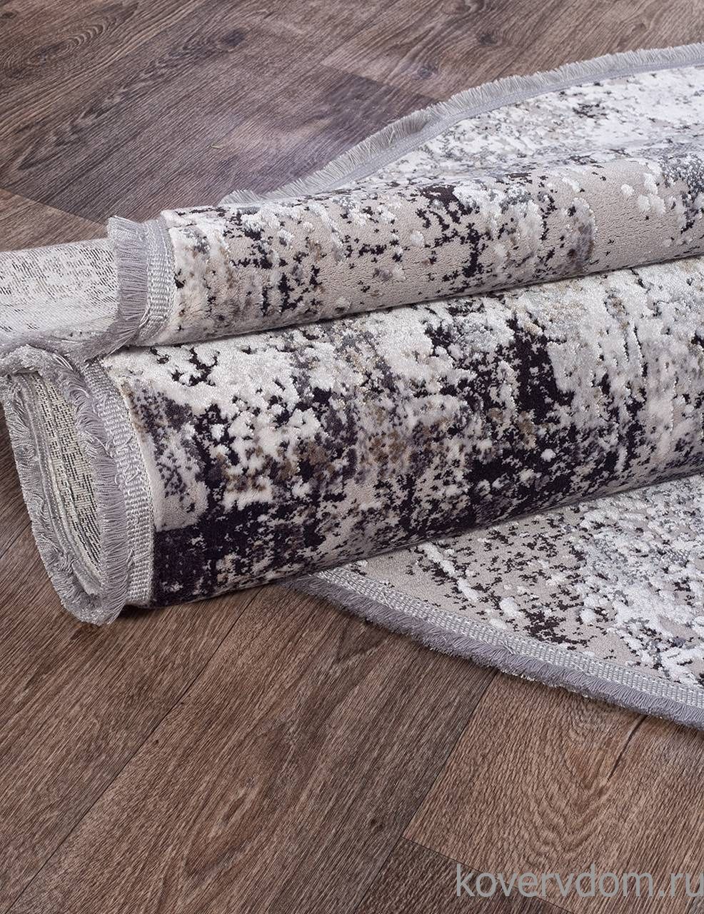 Ковер ROXANNE 17105 L.GREY / D.GREY Овал Ковер ROXANNE 17105 L.GREY / D.GREY Овал