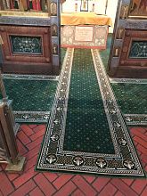 Ковровая композиция в храм зеленая 40098