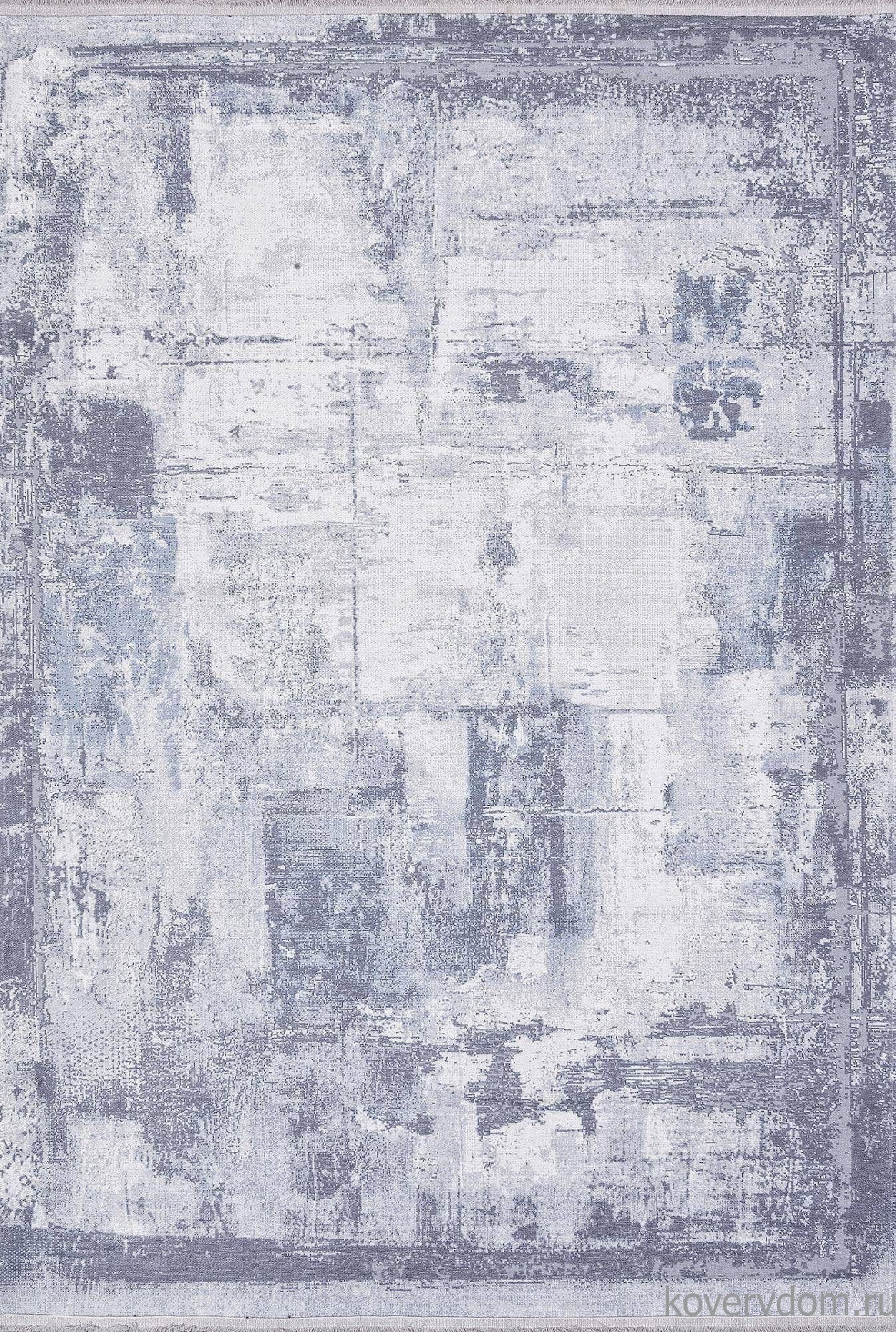 Ковер из полиэстера ЛОТУС AB074A СЕРЫЙ / СИНИЙ Ковер из полиэстера ЛОТУС AB074A СЕРЫЙ / СИНИЙ