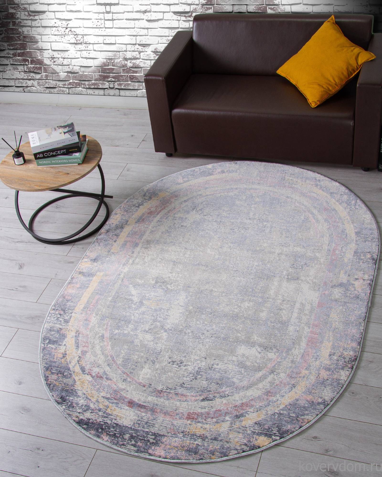 Ковер ZUMMA F258 PINK Овал