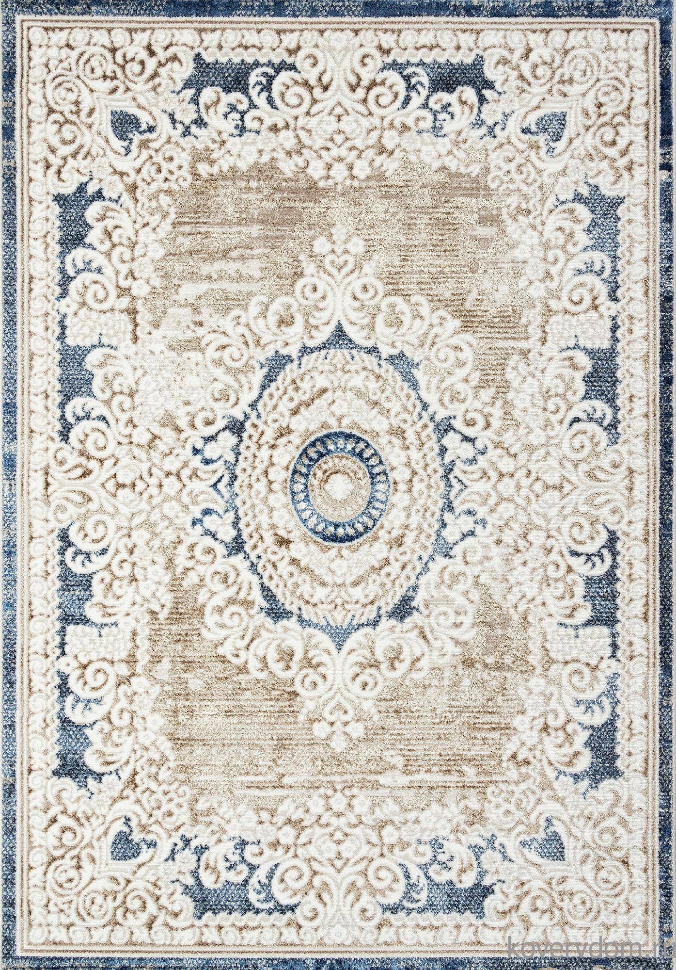 Ковер ANTEP-A O1701 630 CREAM / BLUE Ковер ANTEP-A O1701 630 CREAM / BLUE