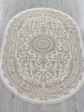 Ковер MOSSO 27239A CREAM / NAVY Овал