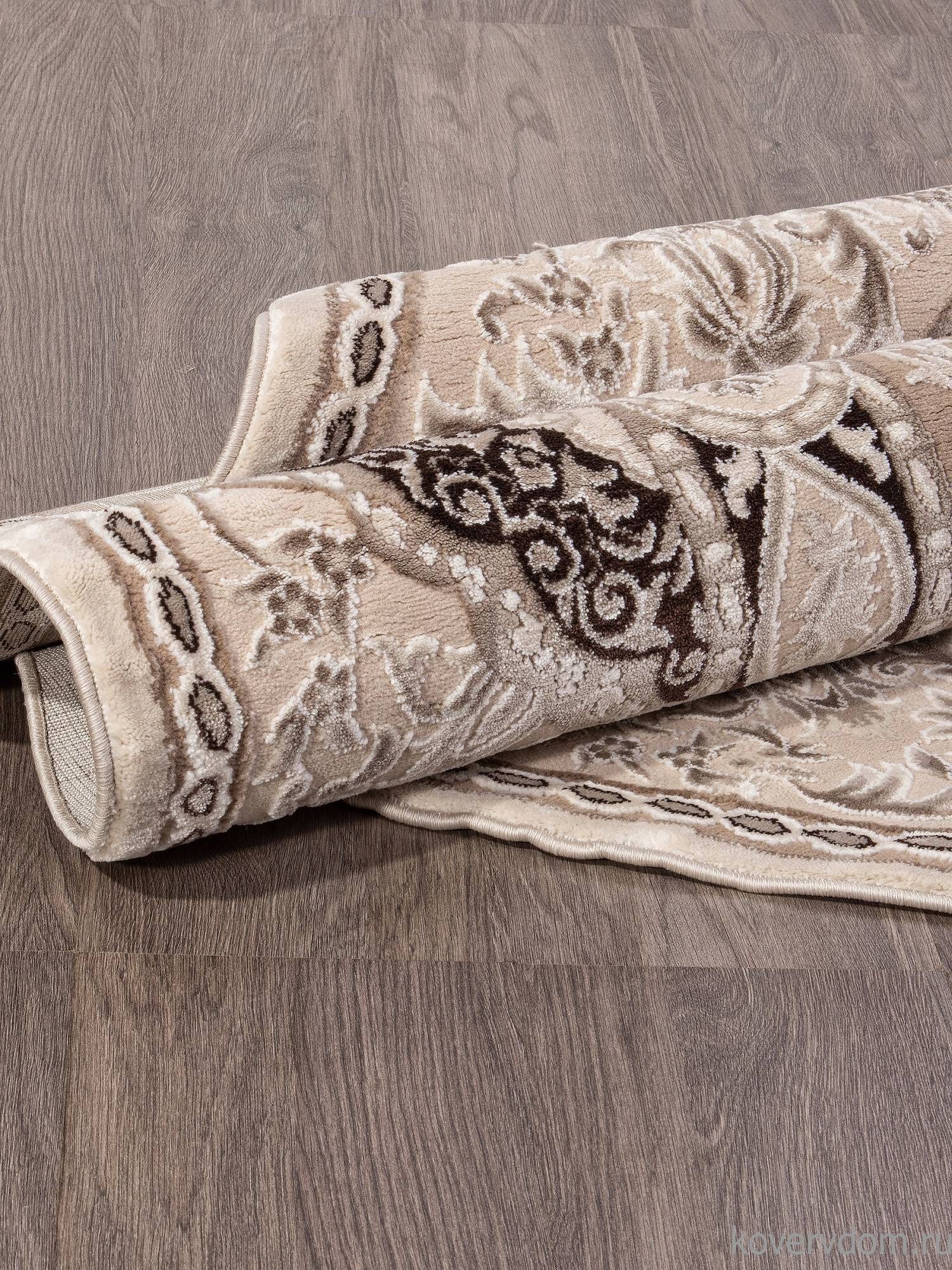 Ковер ARMINA 04033B DARK BROWN Круг