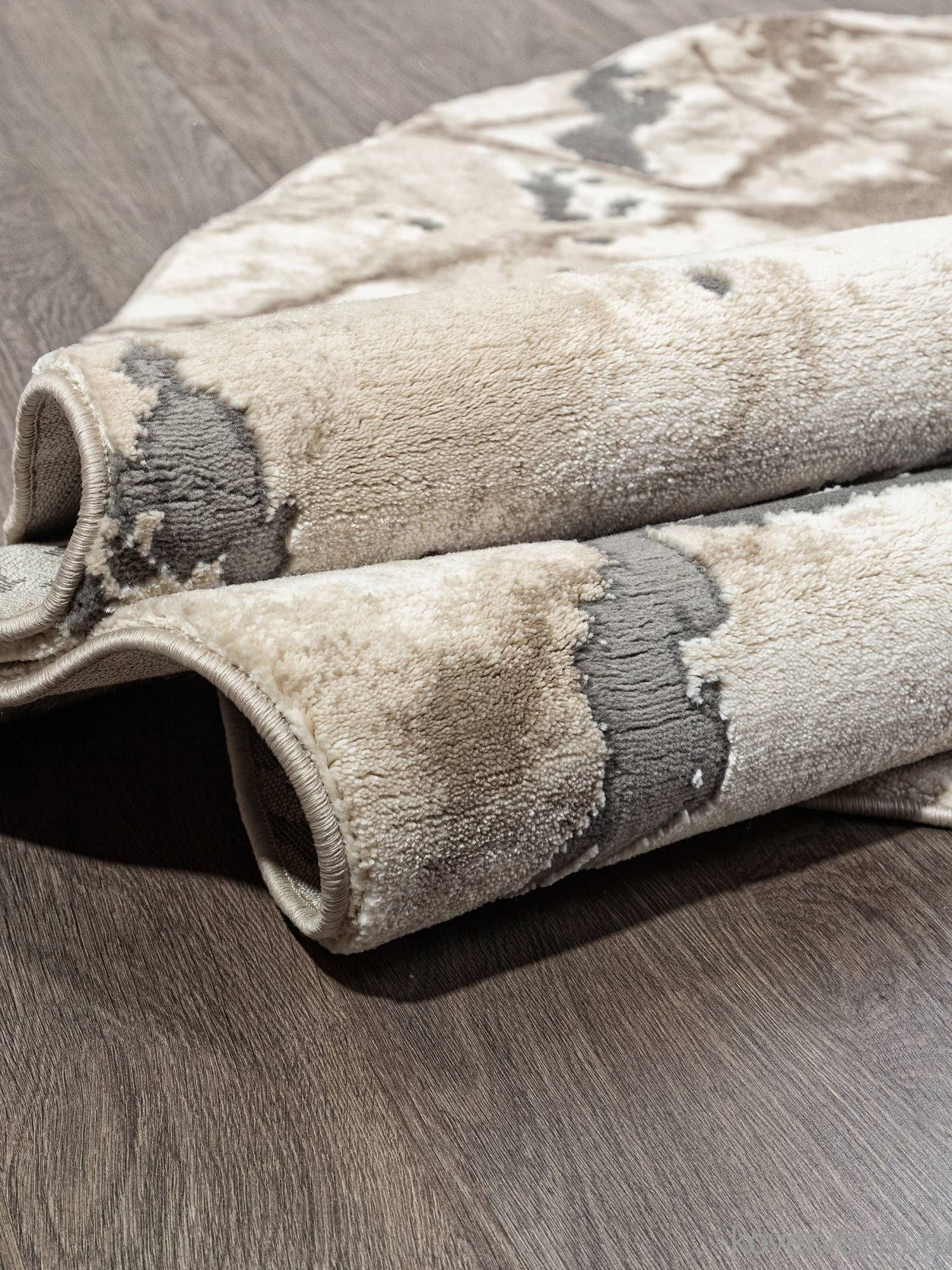 Ковер ARMINA 03819A GREY / BROWN Круг