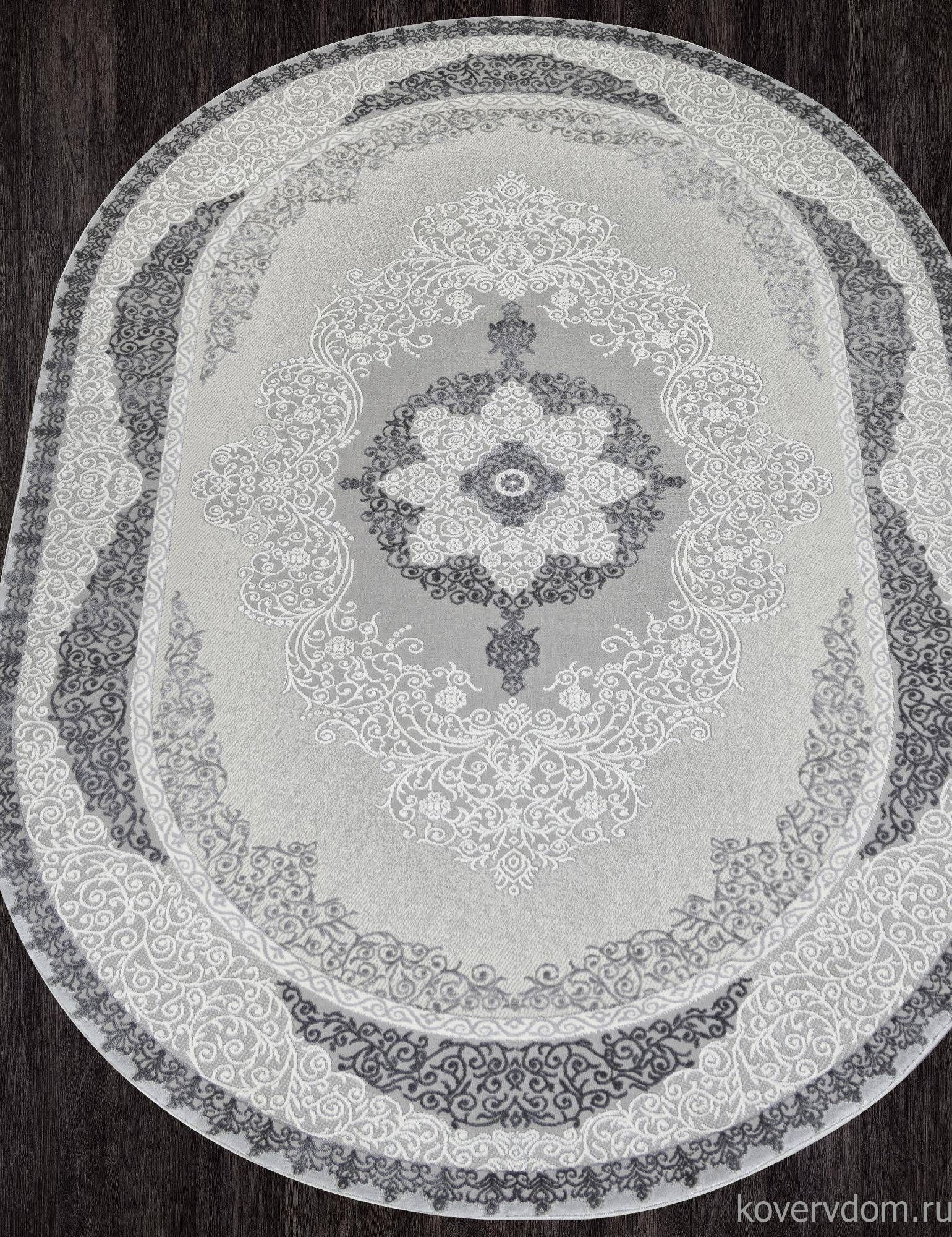 Ковер NENSI GL074G GREY / GREY Овал