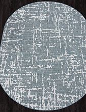 Ковер безворсовый-циновка KAIR-A S136 BLUE Овал