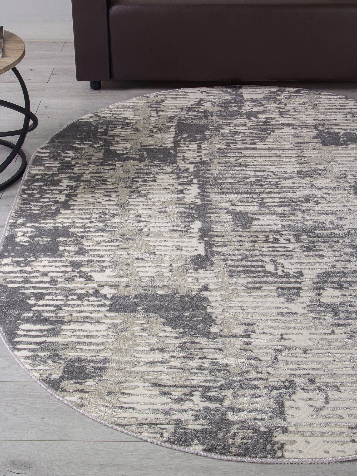 Ковер ATLANTIS D999 CREAM-GRAY Овал