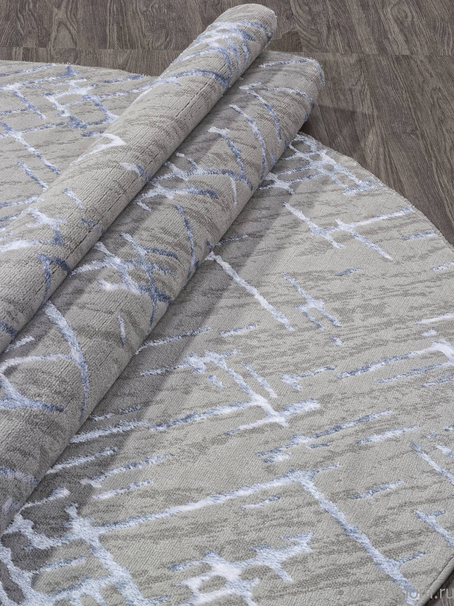 Ковер LIMAN F164 GRAY-BLUE Овал