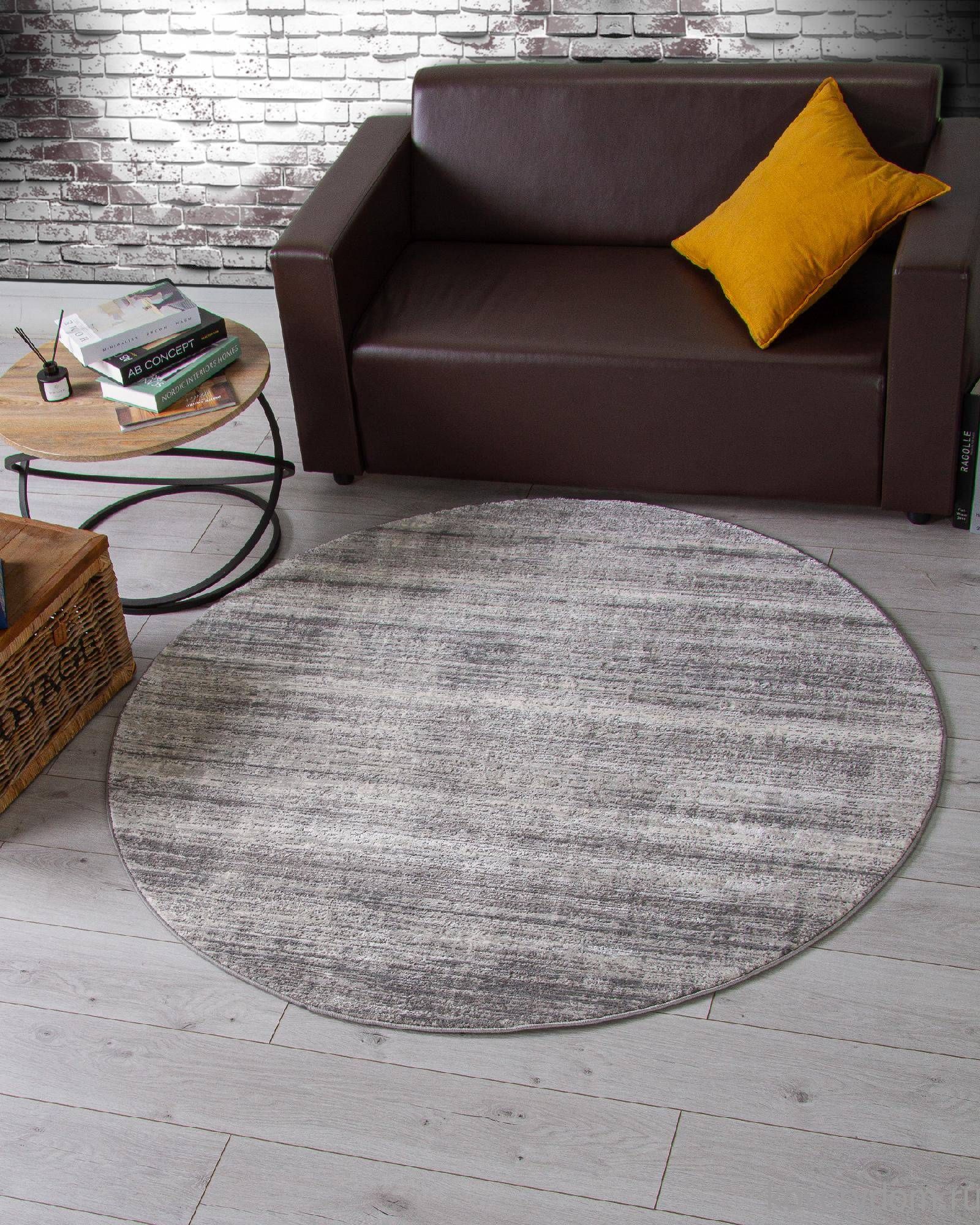 Ковер ARMINA 04077G GREY / GREY Круг Ковер ARMINA 04077G GREY / GREY Круг