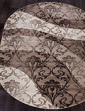 Овальный ковер обычный ворс MEGA CARVING D268 BEIGE Овал