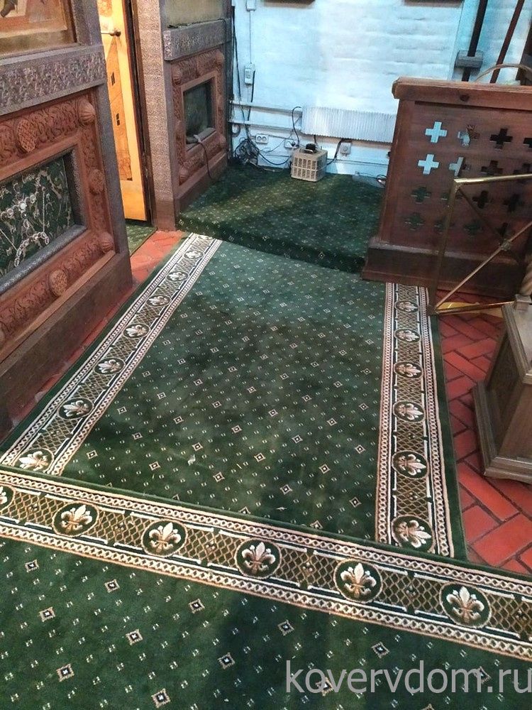 Ковровая композиция в храм зеленая 40098