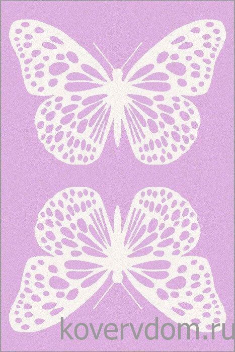 Ковер SOFT Butterfly rose Бабочки