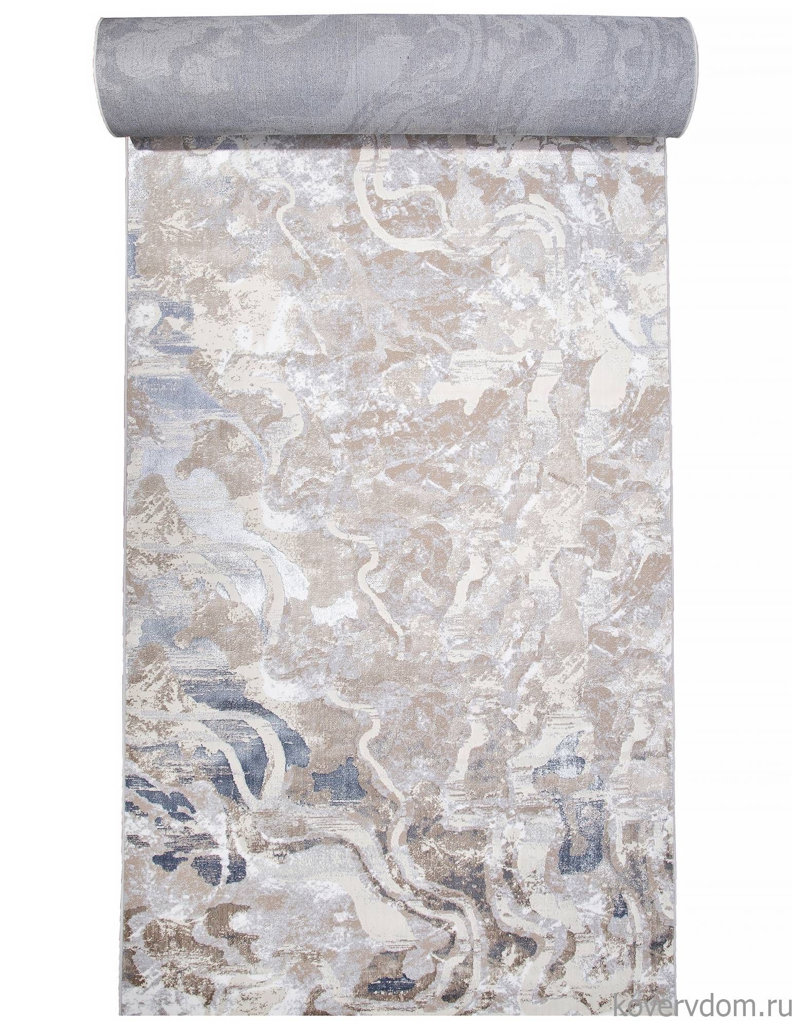 Ковровая Дорожка PERU D070A CREAM SHIRINK / BLUE FDY Ковровая Дорожка PERU D070A CREAM SHIRINK / BLUE FDY