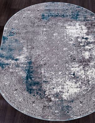 Ковер SATINE S122A KOYU GREY COKEN / BLUE Овал